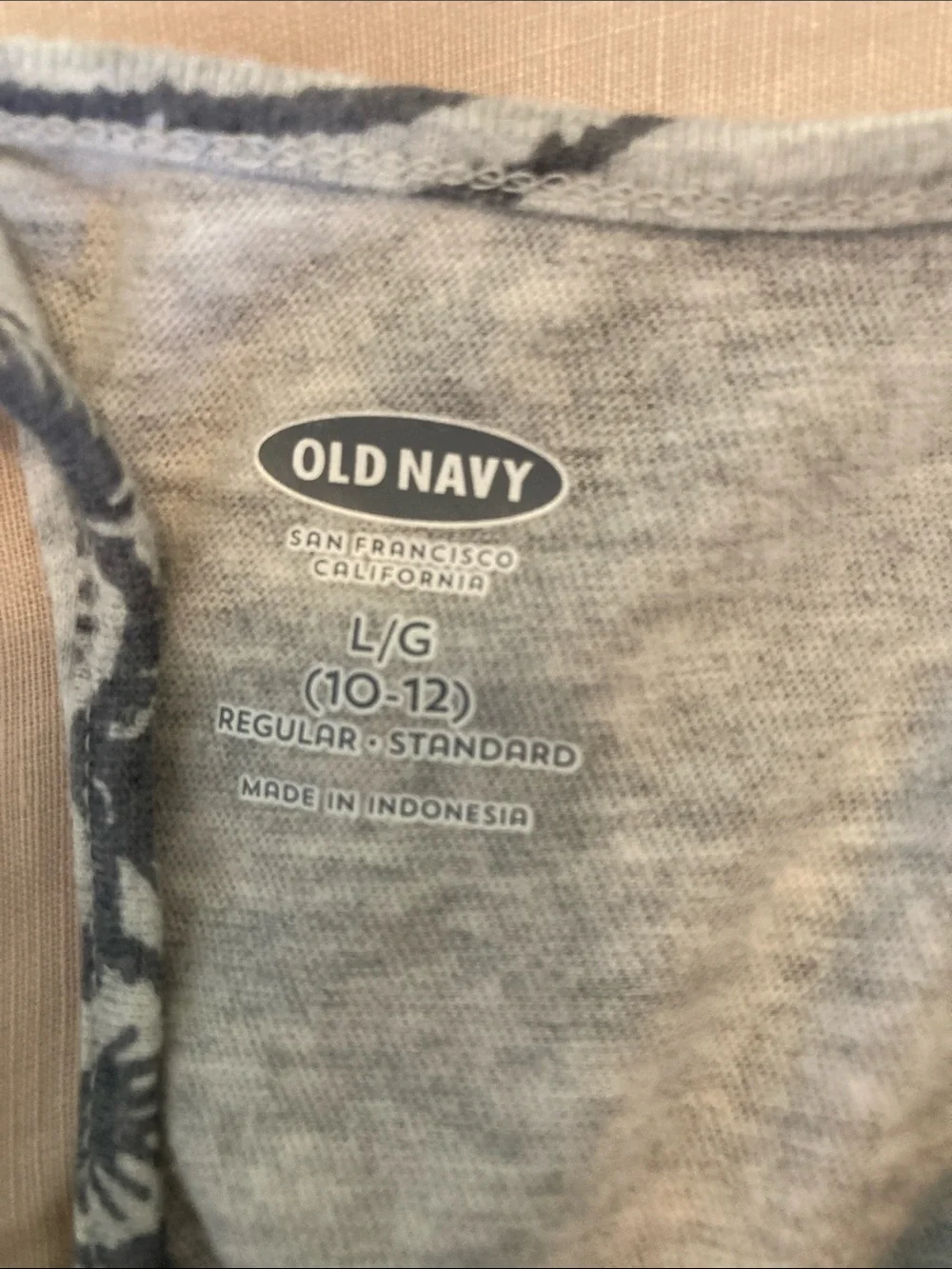 Old Navy Gray Pineapple Print Tank Dress